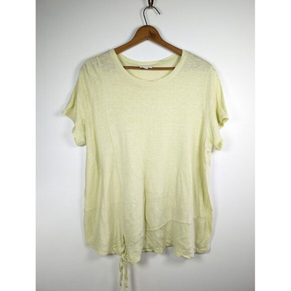 J jill Love Linen Top Size 2X Costal Beach Lagenlook Tunic Summer Lightweight - Picture 2 of 6